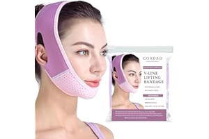 Chin Strap for Sleeping – Double Chin Support & Jawline Shaping Tape – Reusable V Line Band and Face Lift Tape for Women – Co