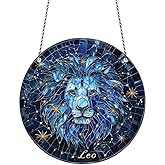 Leo Ornament Acrylic Window Hanging, Gift for Zodiac Lovers, Home Wall Room Hanging Decor, Christmas Decorations