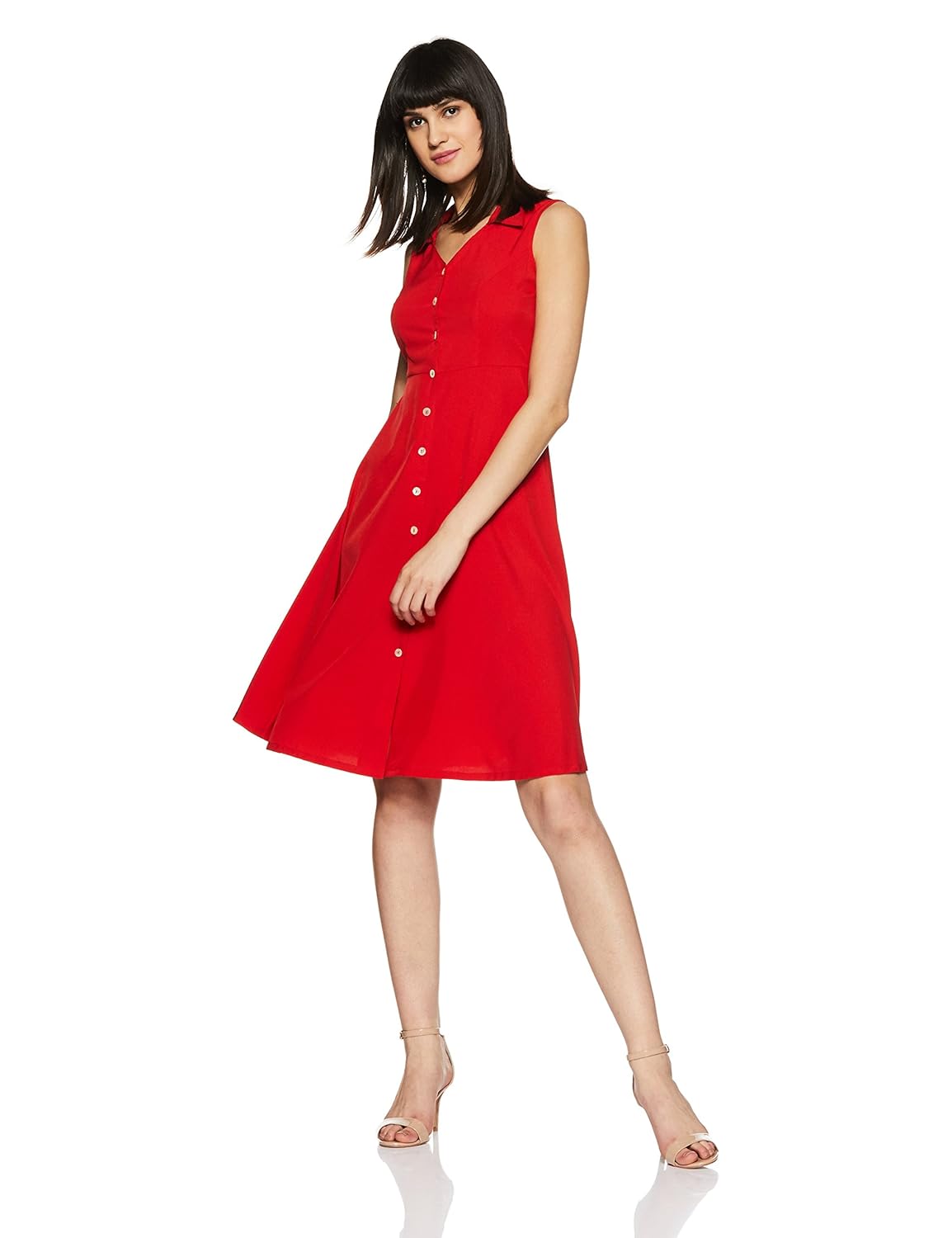 and women's a-line knee-long dress