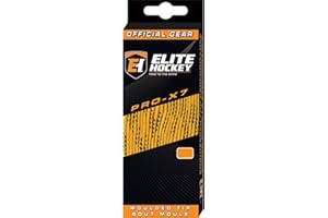 Elite Hockey PRO-X7 Wide Molded Tip Cotton Hockey Skate Laces (Color, Size Choice)