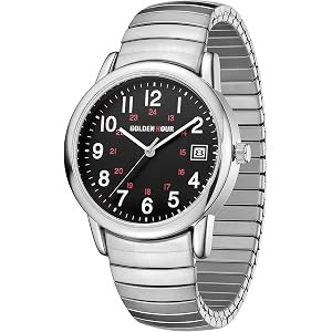 GOLDEN HOUR Watches for Men, Water Resistant Casual Watch, Easy Read Dial | Classic, Minimalist Quartz Analog Watch with Stai
