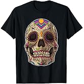 Sugar Skull Mask - Calavera - Dia De Los Muertos Costume T-Shirt