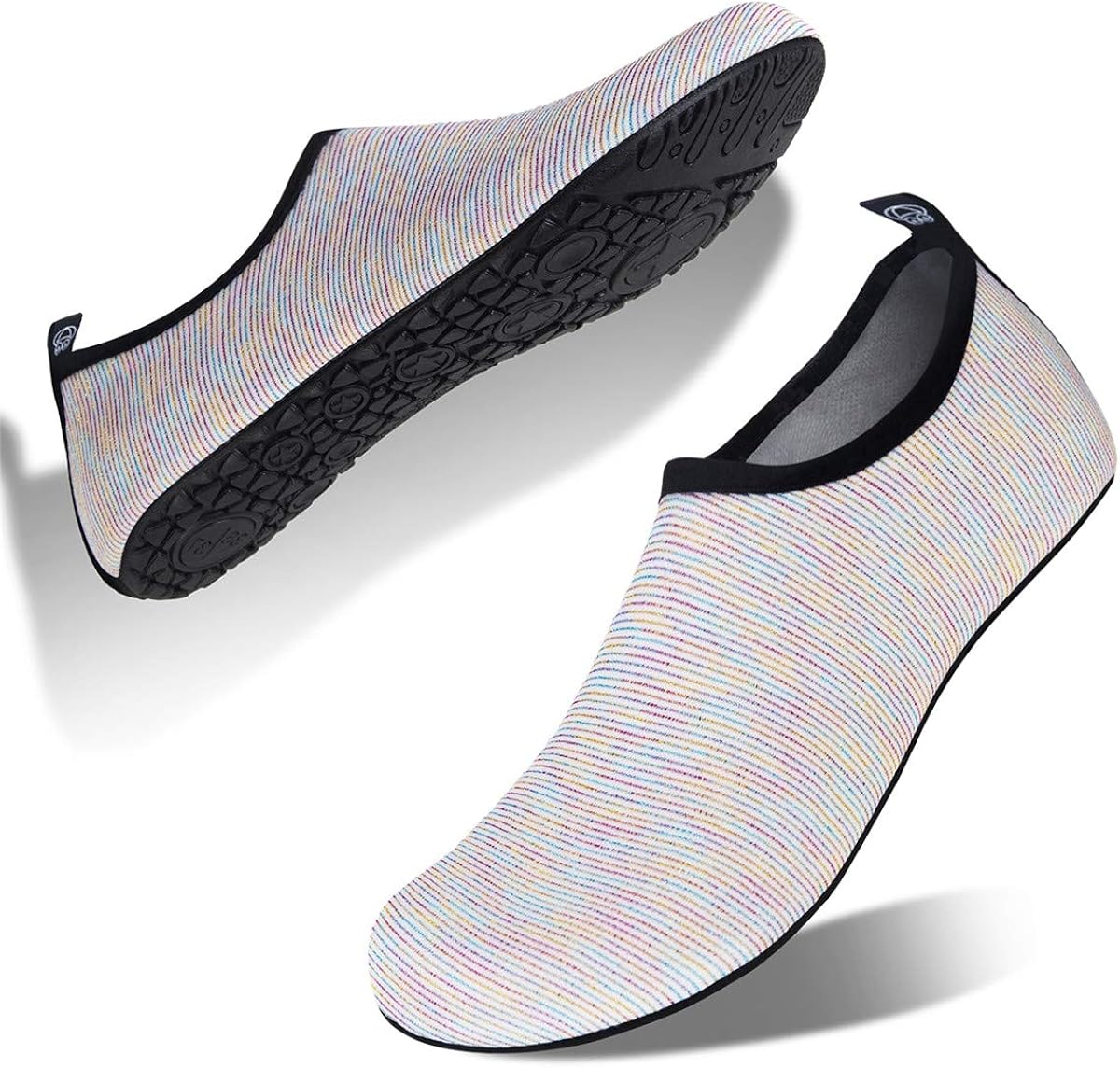 Womens and Mens Water Shoes Barefoot Quick-Dry Aqua Socks for Beach Swim Surf Yoga Exercise (Colorful Purple