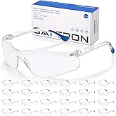 24 Pack Clear Safety Glasses, Protective Eyewear UV Protection & ANSI Z87.1, Safety Goggles Scratch & Impact Resistant Eye Pr