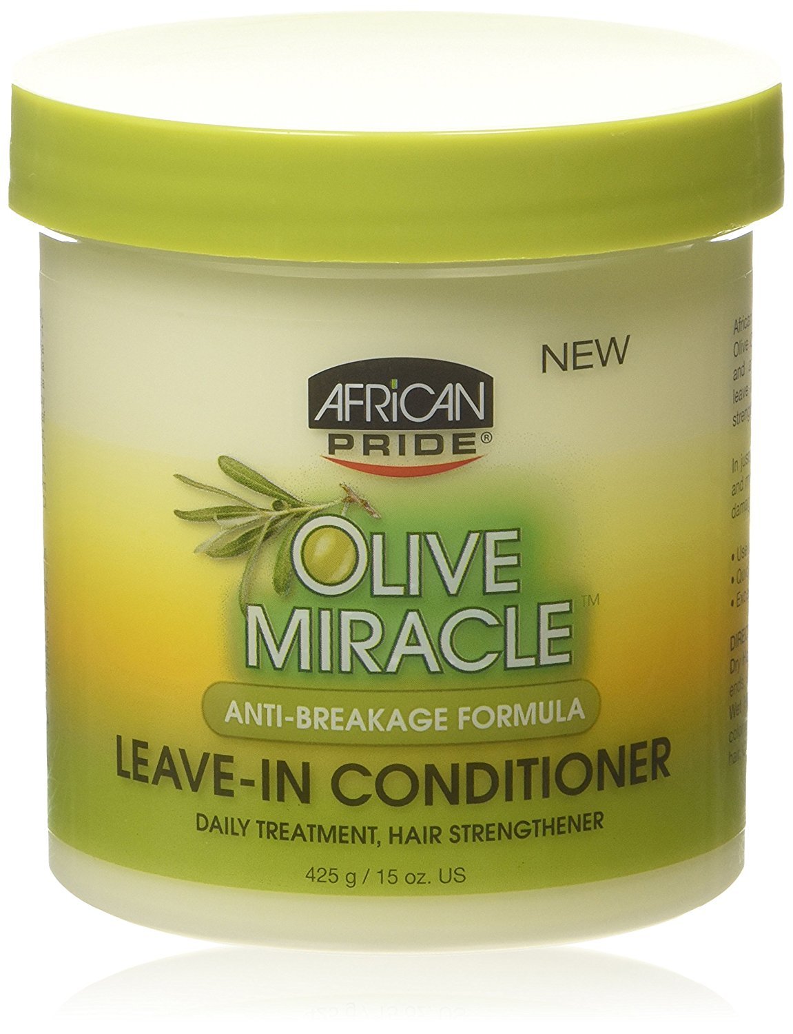 African Pride Olive Miracle Anti-Breakage Leave-In Conditioner 425g/15oz