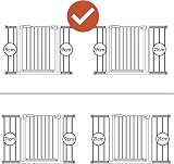 hauck Open N Stop 2 Gate Set with 21 cm Extension White 96-101 cm view 9