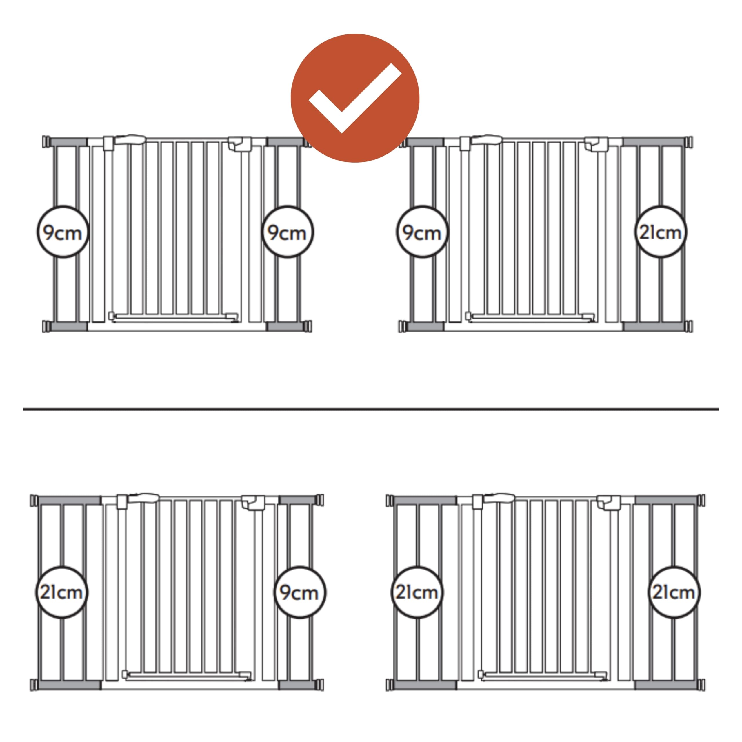 hauck Clear Step Autoclose 2, Weiß - Kinderschutzgitter Hundegitter Verstellbare Breite 75-80cm, 77cm Hoch, Selbstschließend, Flacher Einstieg, Beidseitige Einhand Öffnung, ohne Bohren 9