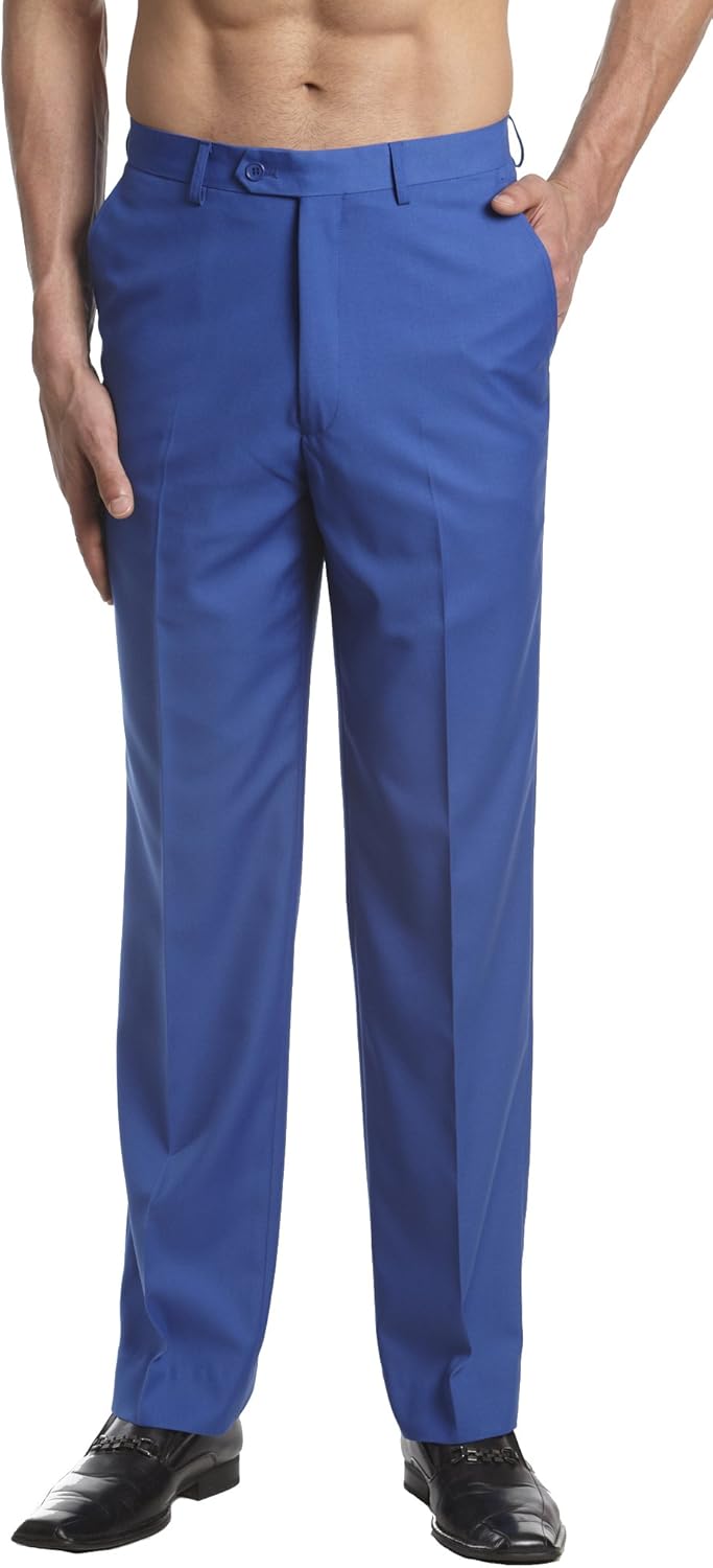 blue casual pants