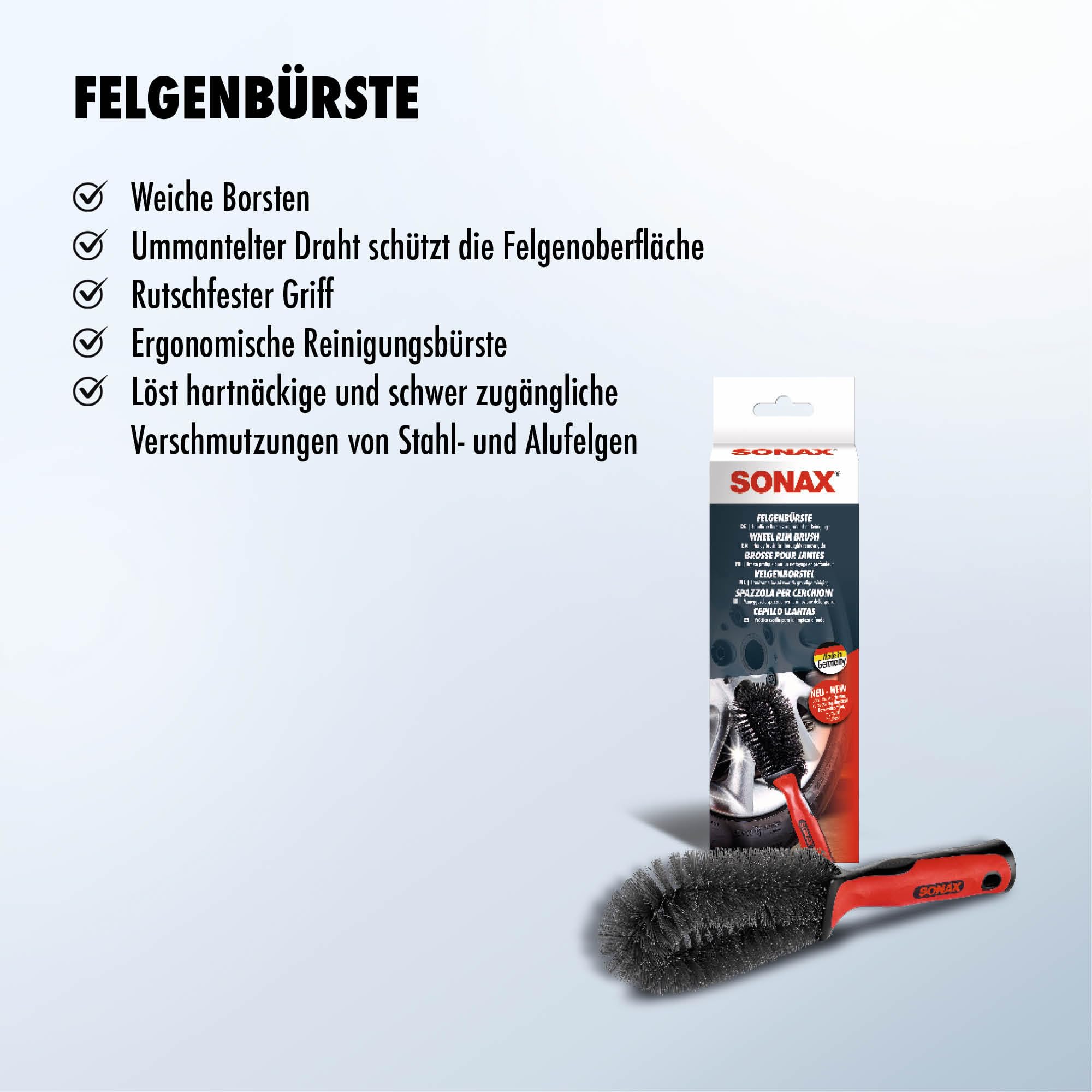 SONAX FelgenBürste (1 Stück) 3