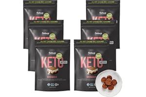 Keto Snack Brownie Bites by Oakhouse Bakery, 8oz - 6 Pack, Low Carb, Gluten-Free Snack, Grain-Free
