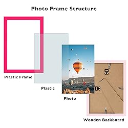 JCJMY 6x9 Picture Frame Pink for Wall Hanging or