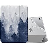 MoKo Case for New iPad (A16) 11th Generation 2025/ 10th Generation 2022, iPad 11 inch/ 10.9 inch Case with Soft TPU Translucent Frosted Back Cover, Auto Wake/Sleep, Support Touch ID, Gray Forest