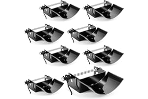 Abbylike 4 Pairs (8 Pieces) Jump Cups Metal Horse Jump Cups with Pin Fits Standards Uprights, Lightweight Durable for Hobby Horse Jumper Equestrian Activities