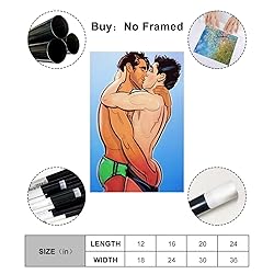 Gay Porn Art Poster Gay Erotica (4) Wall Art Deco