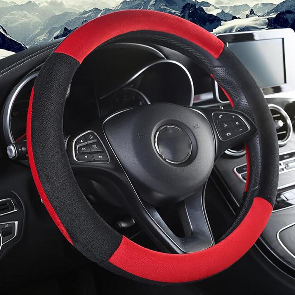 steering wheel cover LPY-Winter Warm Soft Plush Car Universal for Automotive Decoration (37cm-38cm)