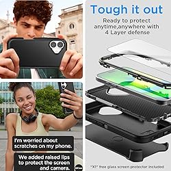 AICase for iPhone 16 Case(6.1") with Belt