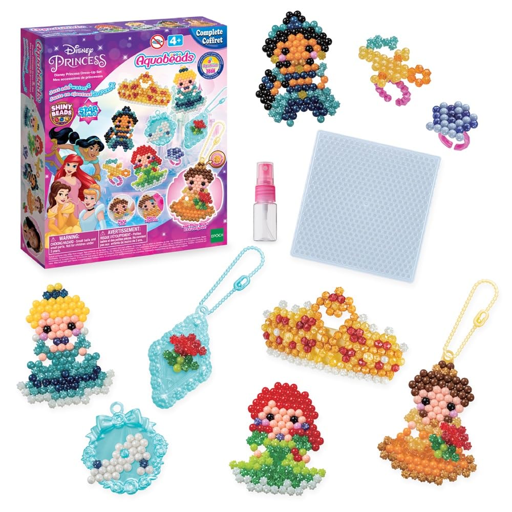 Aquabeads Disney Princess Dress-Up Set, Art & Craft bead kit 31997