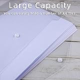 GoodtoU Clear A4 Plastic Wallets with Button Popper 36 Pack view 5
