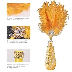 CROWN GUIDE Luxury Feather Quill Pen with Shiny