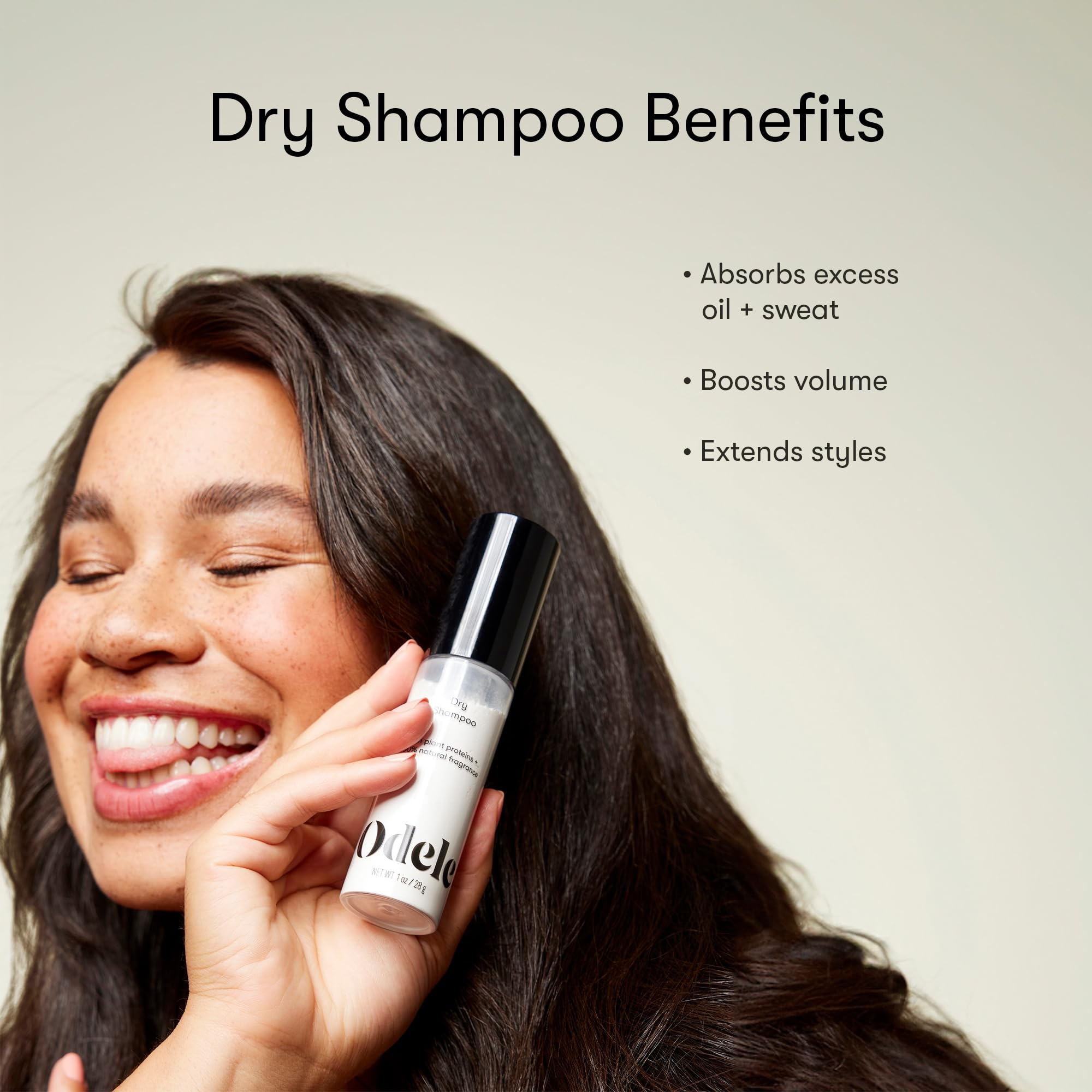 Dry Shampoo, Oil-Absorbing Powder to Revive Volume for All Hair Types & Textures, 1 oz
