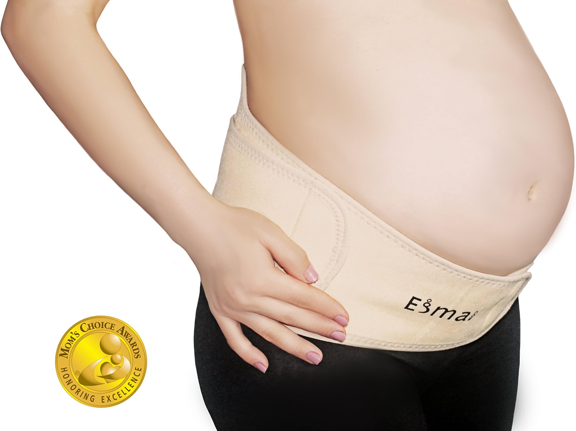 Top Rated Maternity Belt by ESMA com Breathable Pregnancy Back Support, Comfortable Elastic Belly Band for Prenatal and Postpartum Use, Adjustable Abdominal Binder, Premium Pregnancy Band (XX-Large)