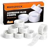 Marsrock 800Pcs Removable Glue Point Dots Double Sided Tape Sticky | No Trace, Waterproof Clear Sticky Adhesive for Balloon, Holiday, Party, Wedding, Gift Wrapping, Sticking Photos