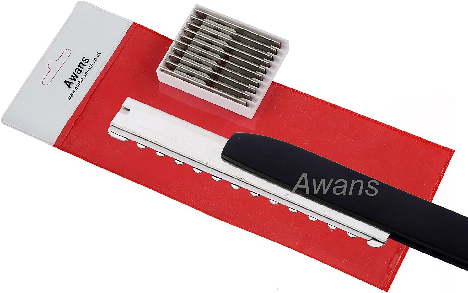 Awans Professional Hairdressing Feather Thinning Razor Thinner, Black ...