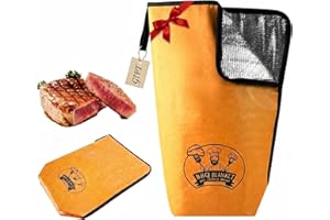 BANGIE BBQ Blanket for Resting Meat (21 Inch) - Leak-Proof Insulated Smoker Accessories - Reusable Thermal Bag for Brisket, P