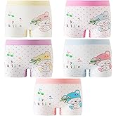 Core Pretty Girls Cotton Underwear Soft Boy Shorts Kids Boxer Briefs Panties(Pack of 5)