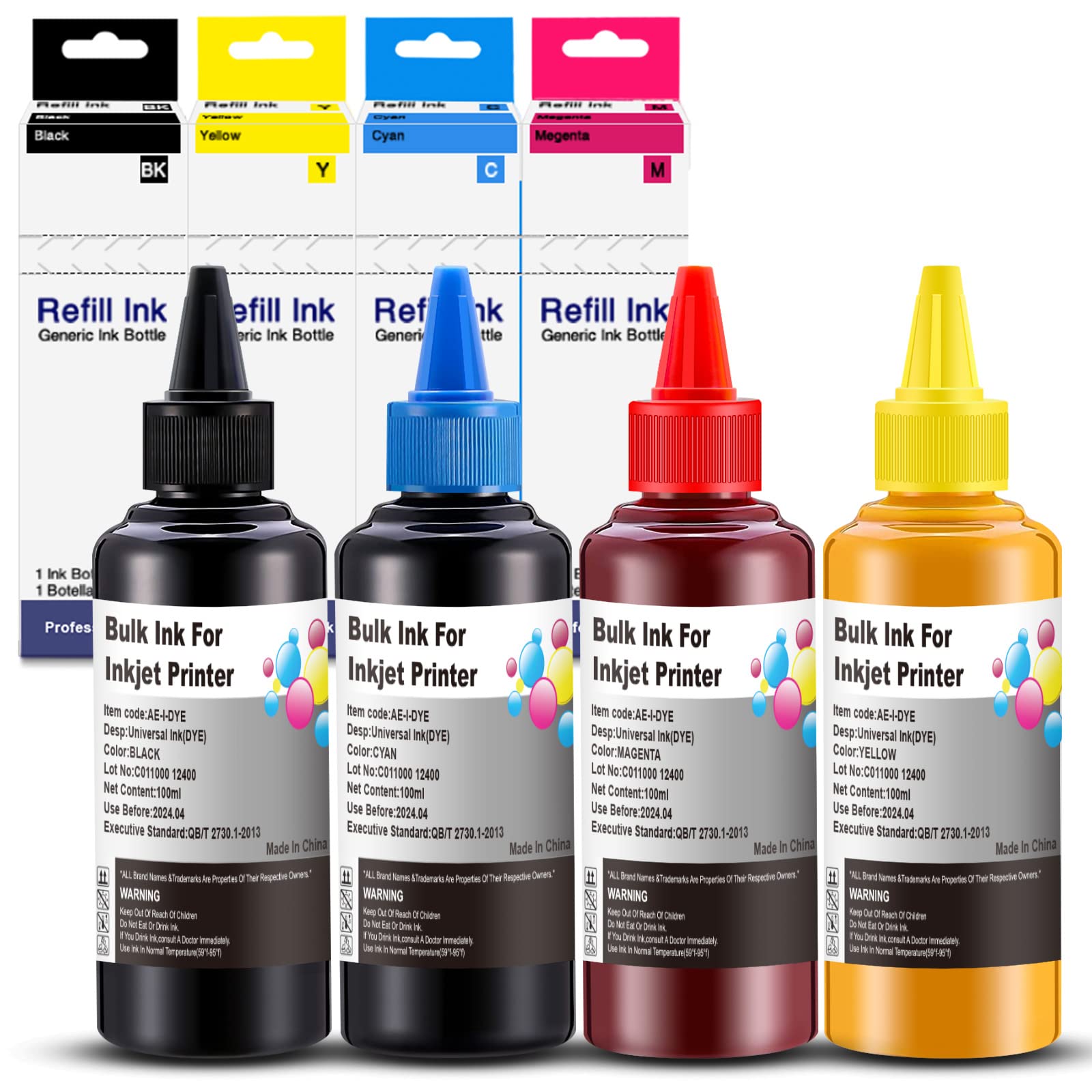 UniPlus Universal Bulk printer Ink Refills Replacement