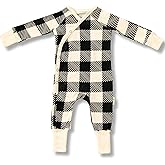 Fifi & Ry 100% Lyocell from Bamboo Baby Pajamas, Ribbed & Breathable – Gentle on Sensitive Skin, Unisex Convertible Footie