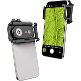 MIAO LAB 300X Phone Microscope Lens, Phone Camera Micro Lens with Universal Clip/LED Light/CPL, Mini Pocket Microscope Attachment for iPhone 17/16/15/14/13 Series and Most Smartphone MS300(300X)