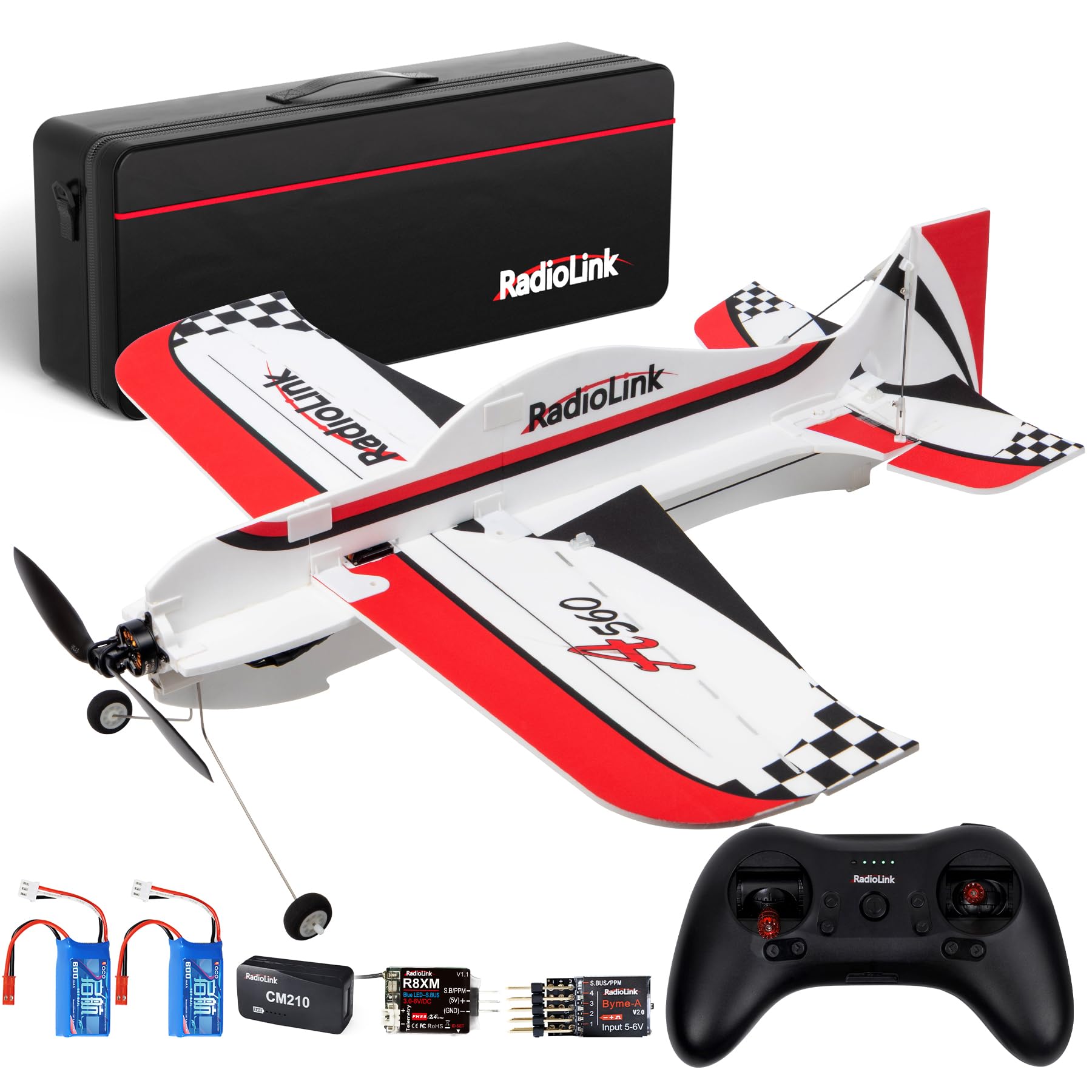 ATA HOBBY Radiolink A560 6 Flight Modes RC Airplane, Easy to Fly RFT RC Airplanes with 2.4Ghz remote Control, Byme-A Gyro FC, Brushless Motor for Kids, Boys, Girls, Adults, Beginner or Experienced