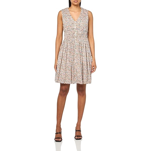 Lucky Brand Womens Tiered Knit Dress, Peaches N Cream, X-Small US at Amazon  Women's Clothing store