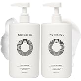 Nutrafol Shampoo and Conditioner, Cleanse and Hydrate Hair and Scalp, Improves Hair Volume, Strength and Texture, Physician-formulated for thinning hair. Color Safe, Sultate Free - 1 Liter Bottle