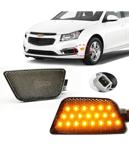 LIDSCURA Bumper Marker Light Set - Left & Right Side Replacement For Chevy Cruze 2011-2016 - View #3