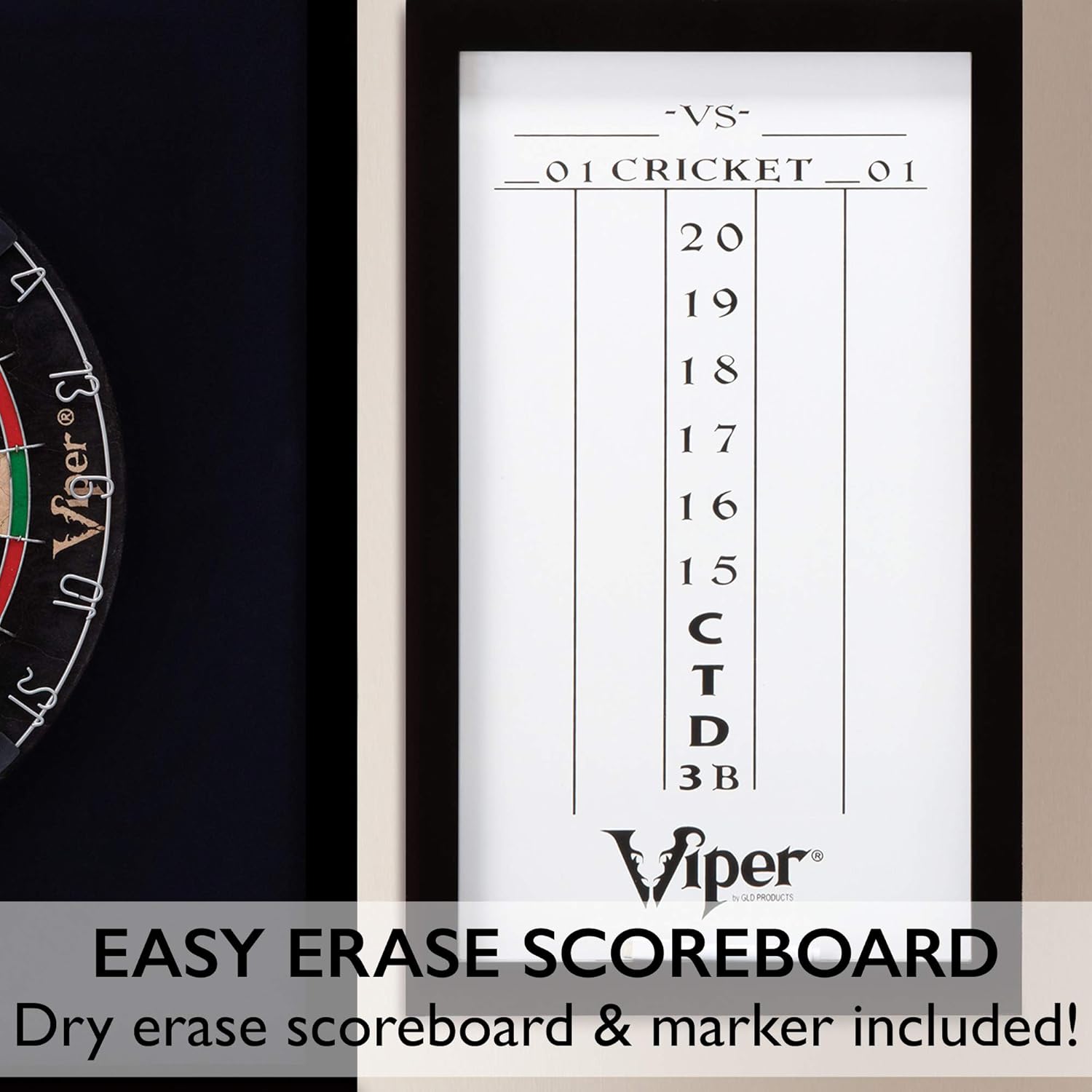 Viper Championship Wood Framed Dartboard Backboard Set, Mahogany Finish Black, 29“L x29“W x 1“H : Dart Backboards : Sports & Outdoors