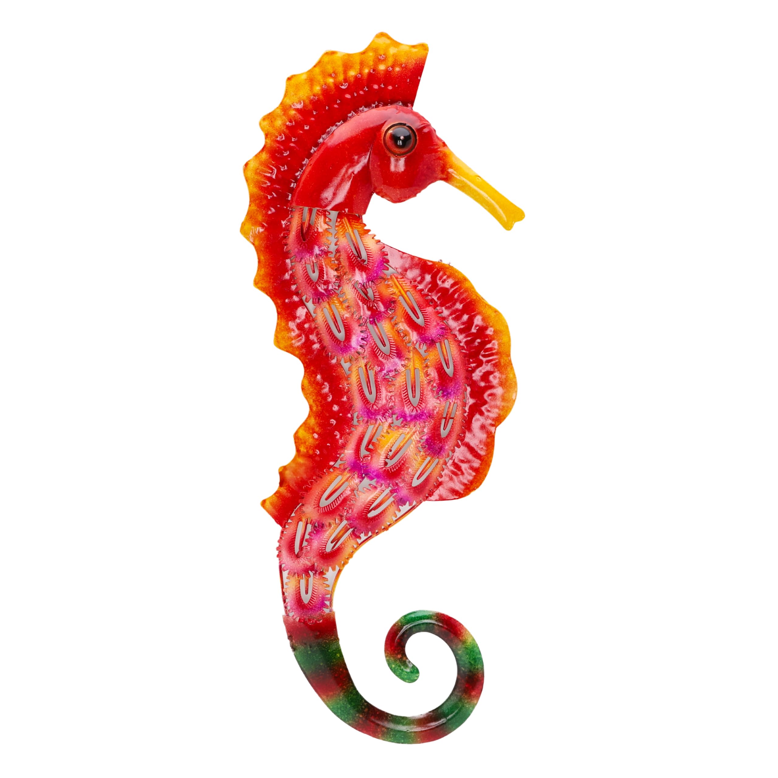 Christmas Concepts® 530mm (21'') Metal Seahorse Wall Art Scupture - Indoor/Outdoor Garden Decoration