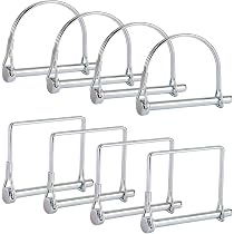 Yoliko 55-Piece 304 Stainless Steel Hitch Pin Clip & R-Clip Assortment – 5 Sizes, Retaining Pins For Trailers, Tractors, Farm Equipment