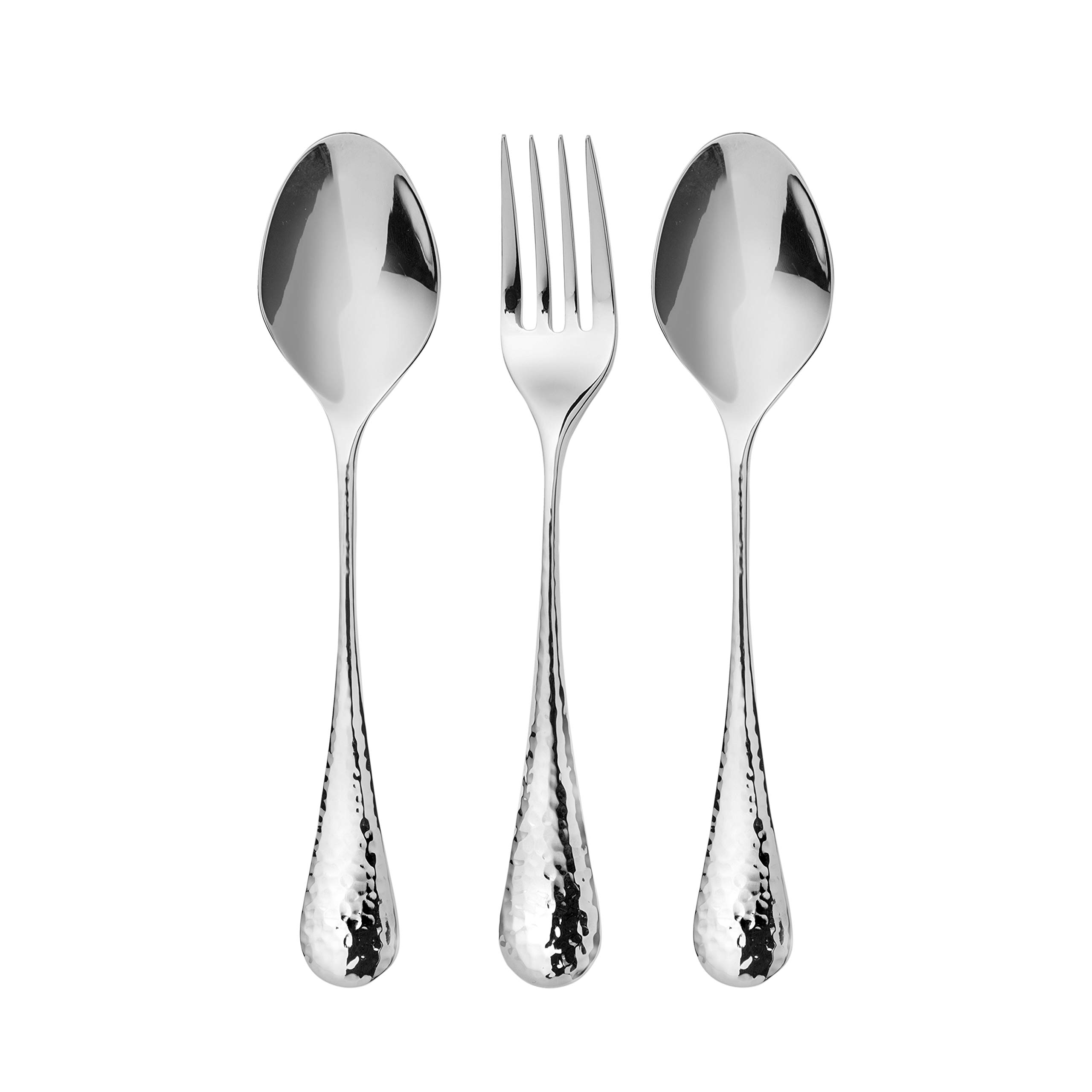 Robert Welch Honeybourne Bright Cutlery Serving Set, 3 Piece. Made from Stainless Steel.
