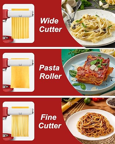 Pasta Maker Attachment for All Kitchenaid Mixers, Noodle Maker