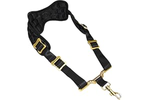 adorence Padded Saxophone Neck Strap - Sax Strap with Metal Swivel Snap Hook & Removable Neck Pad - H09 Black