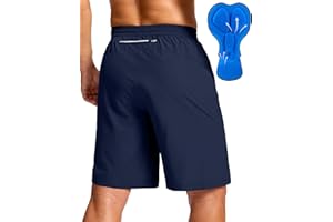 Men's Mountain Bike Shorts Loose-fit 4D Padded Biking Cycling Shorts for Men Zipper Pockets