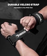 DMoose Fitness Heavy Duty Weight Lifting Hooks Pair 500 Lbs Capacity view 7
