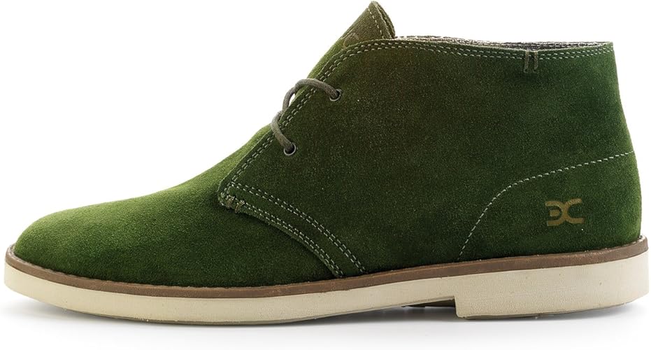 green suede boots mens