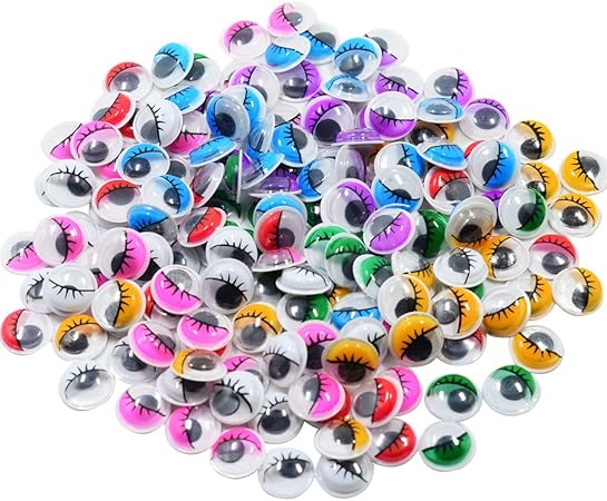 Amazon Co Jp Perfk 手芸材料 裁縫材料 工芸品 おもちゃ 動く 目玉 ドール 12ミリメートル 約168個 おもちゃ 通販