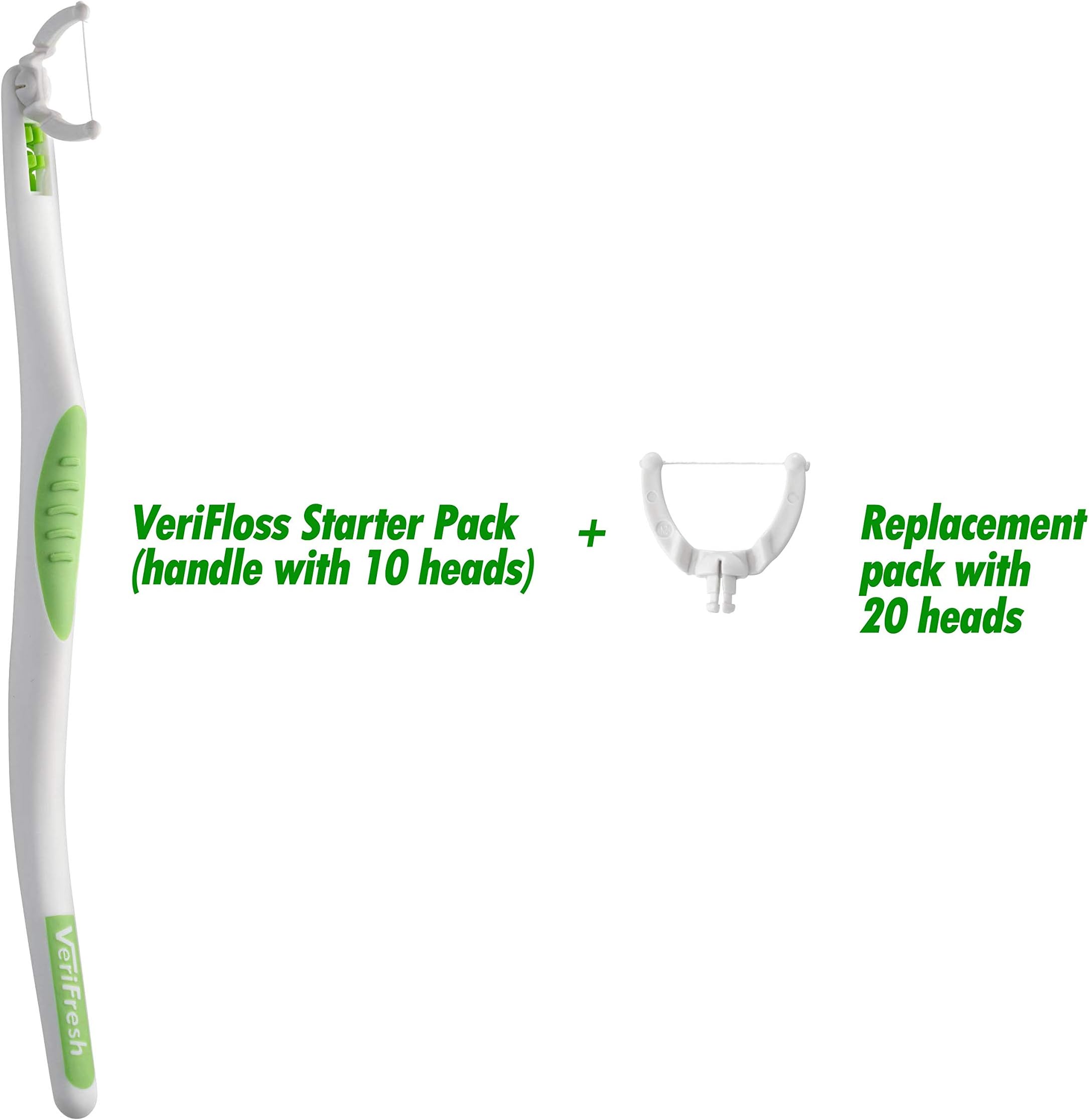 VeriFresh VeriFlosser- Swivel Head Flosser Plus 20 Pack Refill Heads