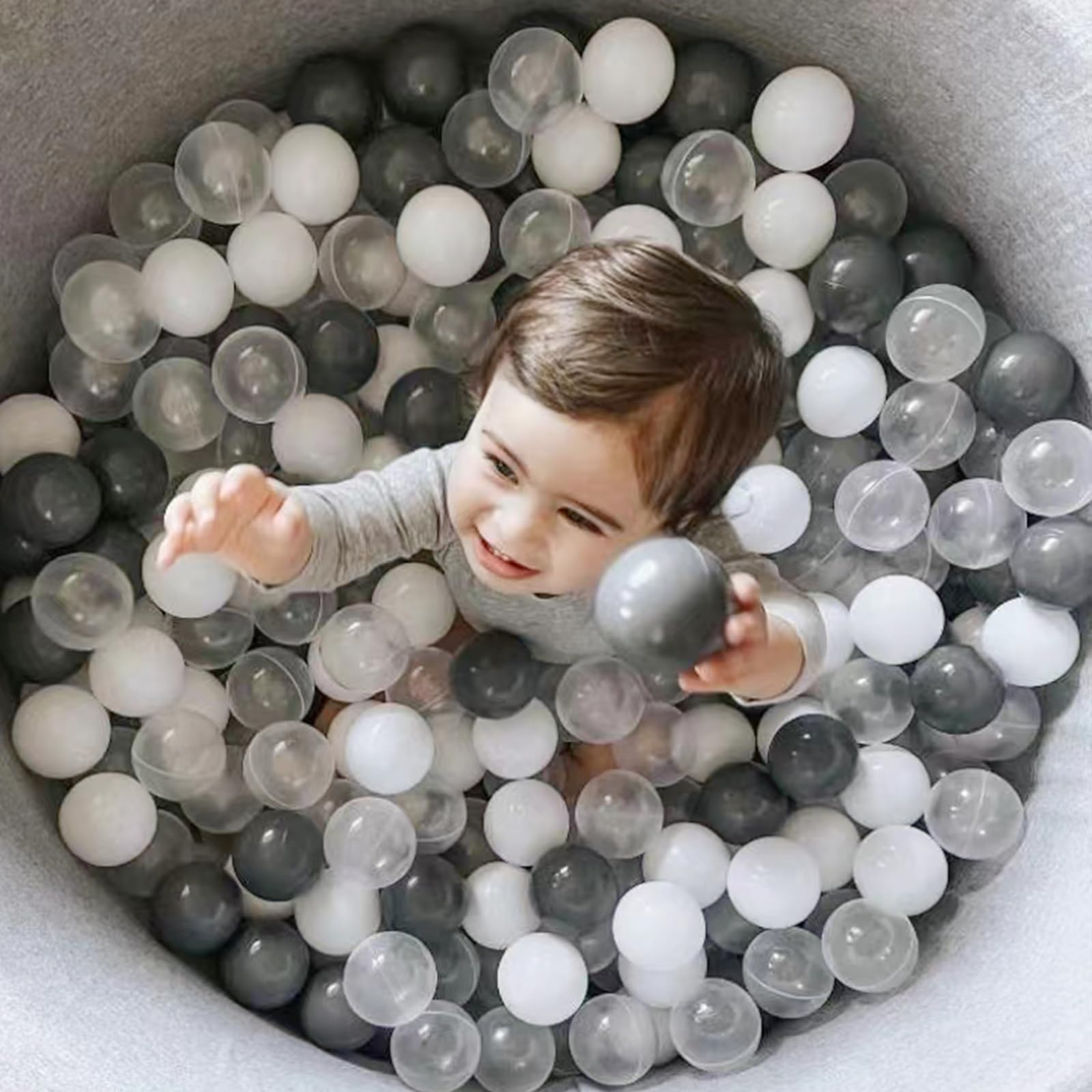 Ball Pit Balls for Toddles, Kids Plastic Balls for BallPit, Pool, Baby Party Accessories, Birthday Decoration 50 100 200 500 1000
