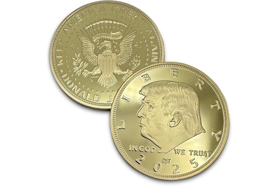 Gift Idea: President Donald J. Trump 2025 Gold American Eagle Challenge Coin