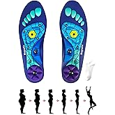 Magnetic Insoles for Men and Women，Foot Massage Shoe Inserts with Arch Support,Bring a Comfortable Experience， Non-Slip Cushioning and All-Day Comfort (Blue, L/12-15)